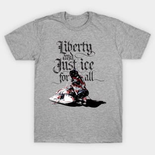 Just Ice For All - USA patriotic hockey T-Shirt